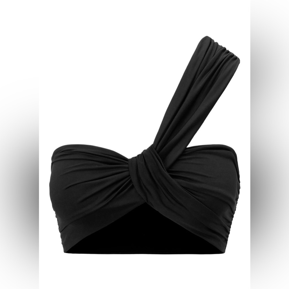 A.L.C. - Athena bikini swim top - alc black swim top